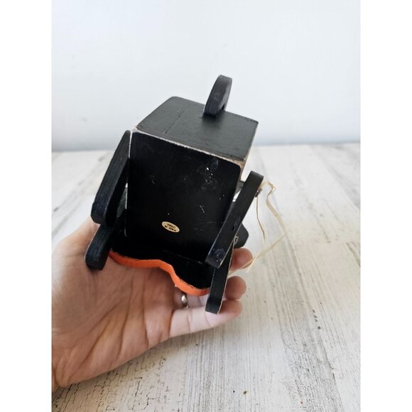 Mini cat birdhouse Halloween unique decor wooden jointed shabby chic hanging - Picture 12 of 14